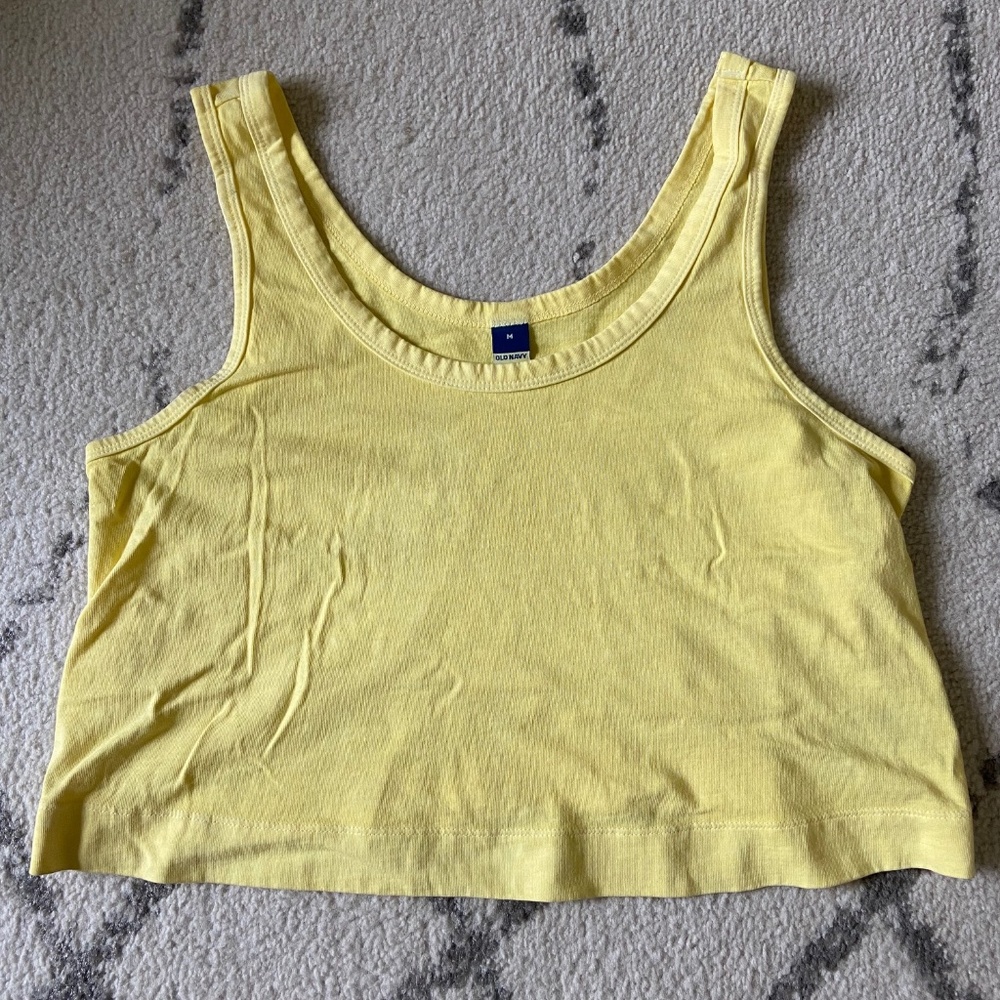 Yellow Boxy Tank Top- Old Navy